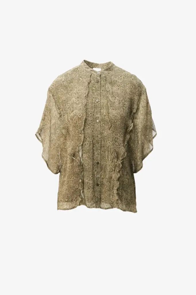 Lala Berlin Blouse Benaja viscose maze garden Preisnachlass