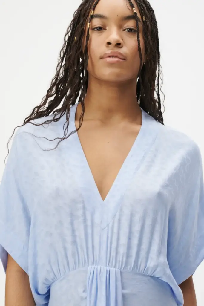 Lala Berlin Dress Dask viscose mix wave jacquard Lagerräumung