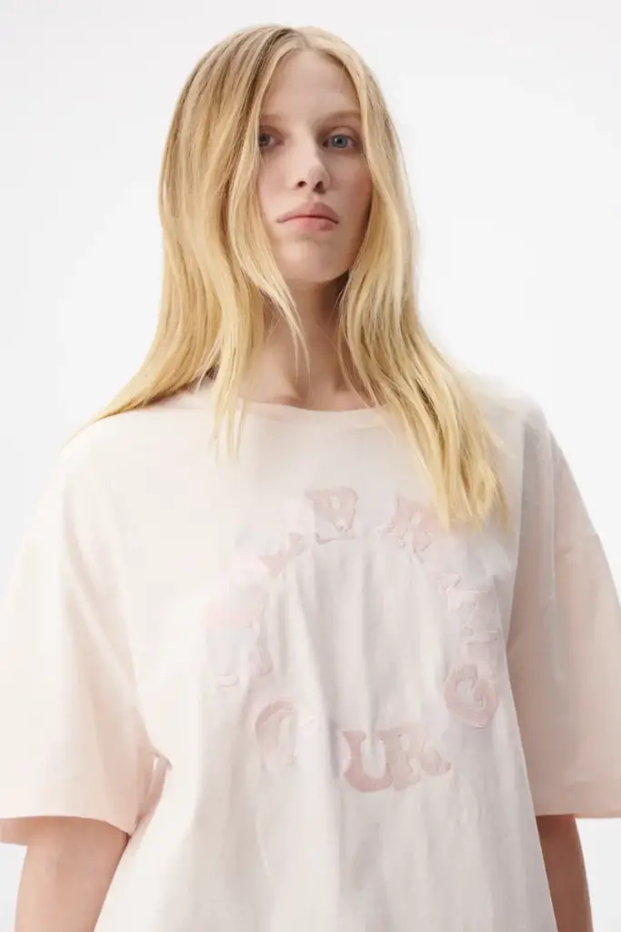 Lala Berlin T-Shirt Celia cotton encourage rosewater Zeitlich begrenztes Angebot