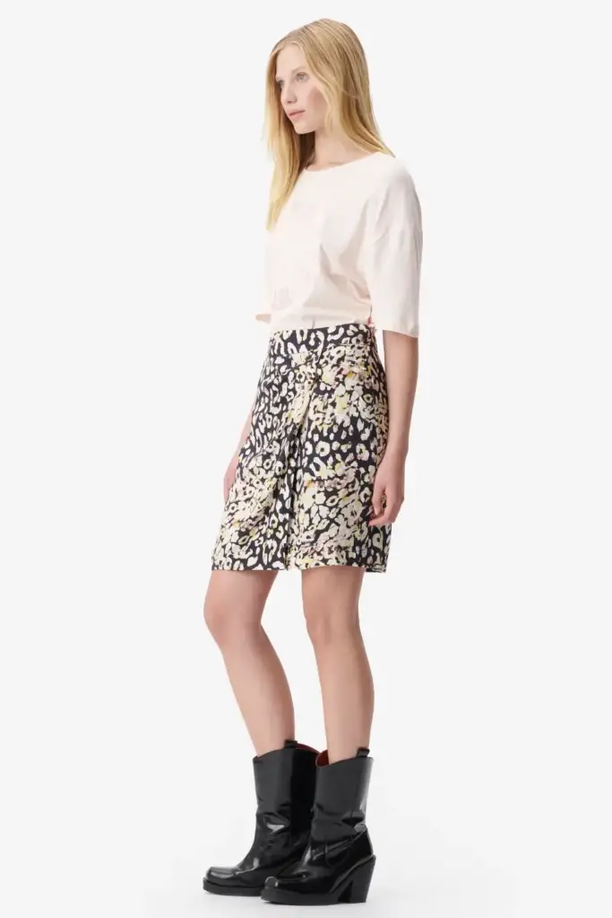 Lala Berlin Skirt Saraya viscose floral leo Exklusive Angebote