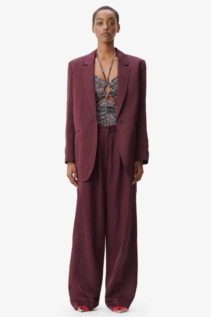 Lala Berlin Pants Pevella viscose/linen blend fudge Neuheiten