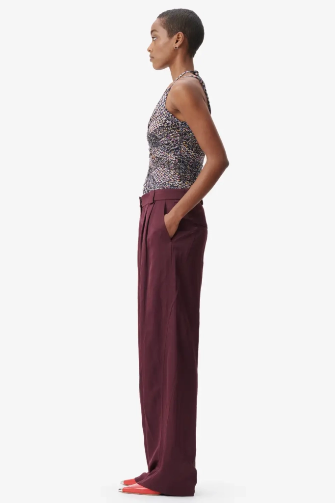 Lala Berlin Pants Pevella viscose/linen blend fudge Neuheiten
