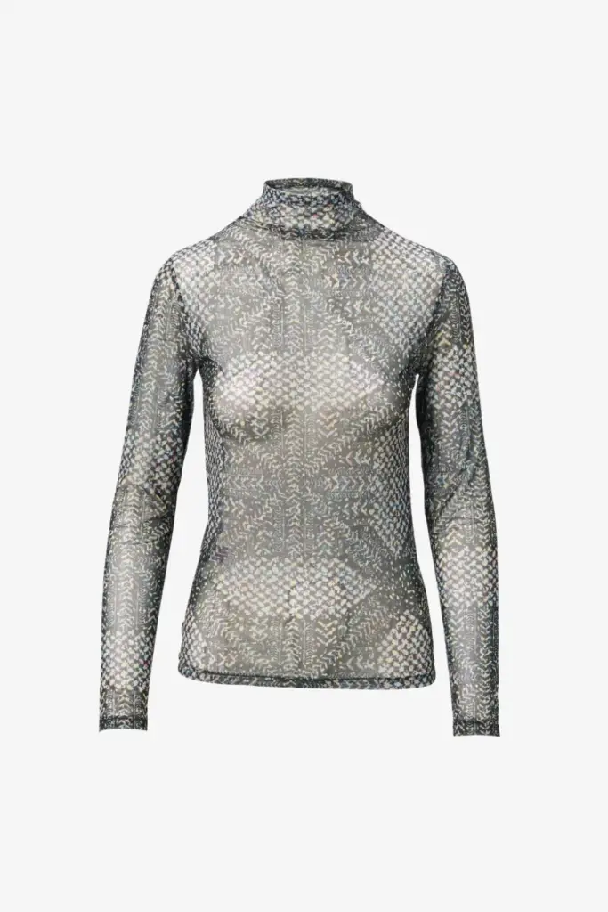 Lala Berlin Longsleeve Carolyn polyester mix heritage star black Bestseller