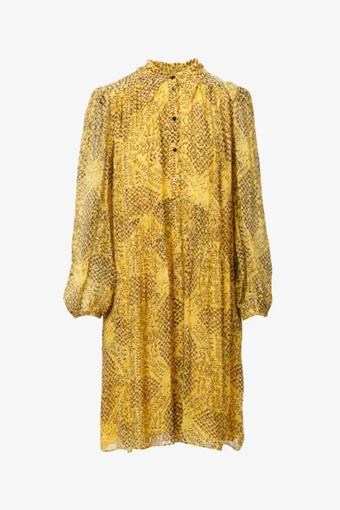 Lala Berlin Dress Daneris viscose heritage star yellow Wochenangebot