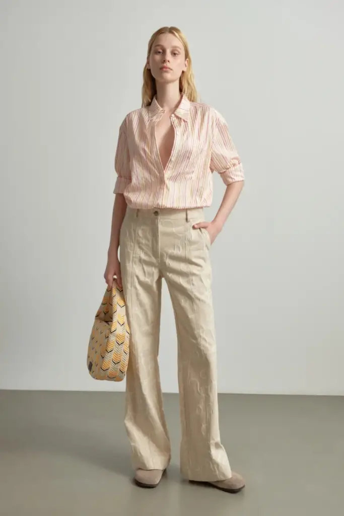 Lala Berlin Blouse Biloxi cotton mix multicolor stripe Kostenlose Rückgabe