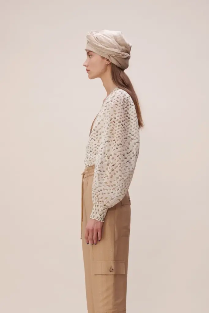 Lala Berlin Blouse Babsi cotton sand wave Letzte 3 Tage