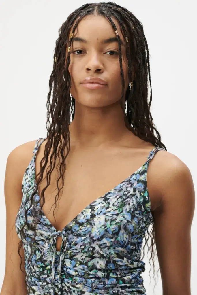 Lala Berlin Top Tamiko viscose mix leo love dark JETZT KAUFEN