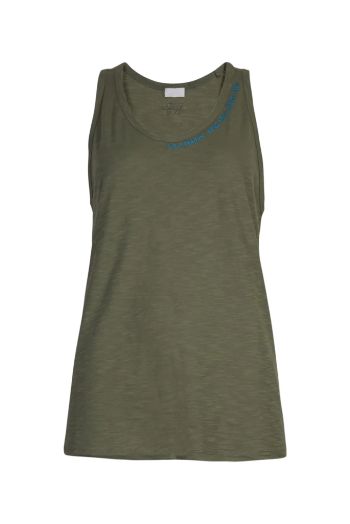 Lala Berlin Tank Top Tara cotton olive Bis zu 50% Rabatt