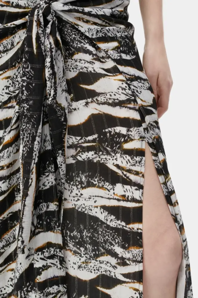 Lala Berlin Skirt Svyna viscose zebra wave dot Nur für heute