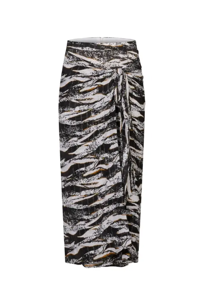 Lala Berlin Skirt Svyna viscose zebra wave dot Nur für heute
