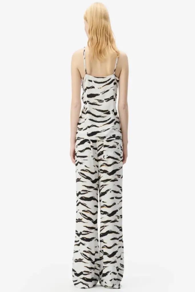 Lala Berlin Top Tiko viscose zebra wave Sonderangebot der Fabrik