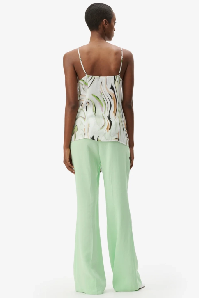 Lala Berlin Top Tiko viscose marble wave green Vierteljährliche Förderung