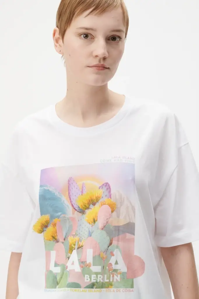 Lala Berlin T-Shirt Celia cotton lala desert Fabrikladen