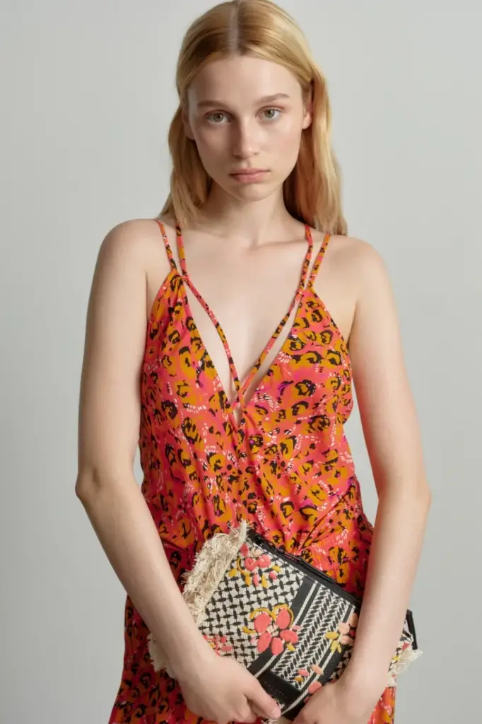 Lala Berlin Top Toana viscose leo pink Begrenzt auf 3 Tage