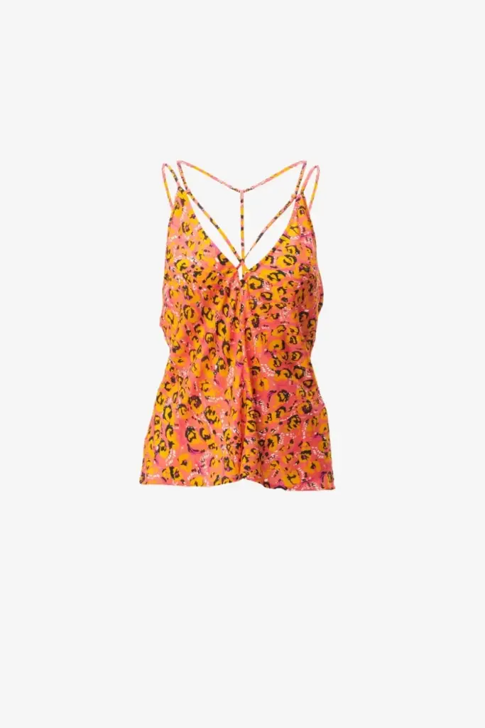 Lala Berlin Top Toana viscose leo pink Begrenzt auf 3 Tage