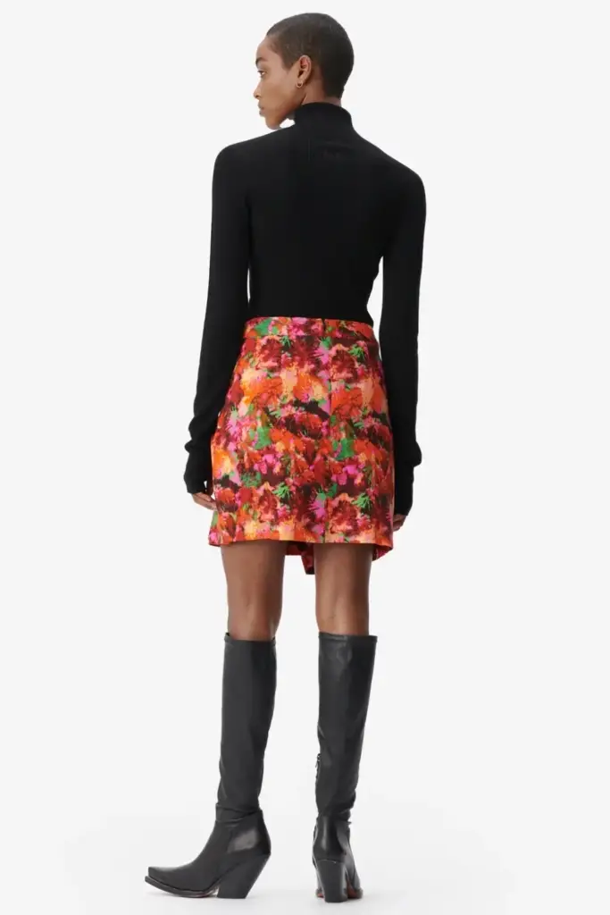 Lala Berlin Skirt Solea viscose shibori flower zollfrei