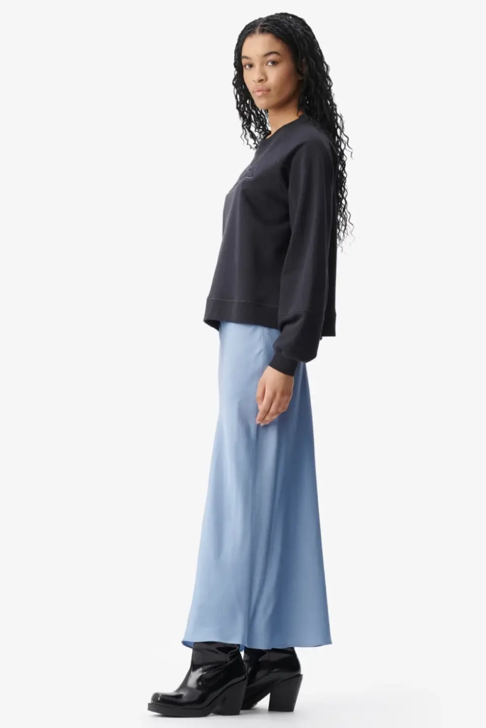 Lala Berlin Skirt Sasai viscose mix faded denim 2025