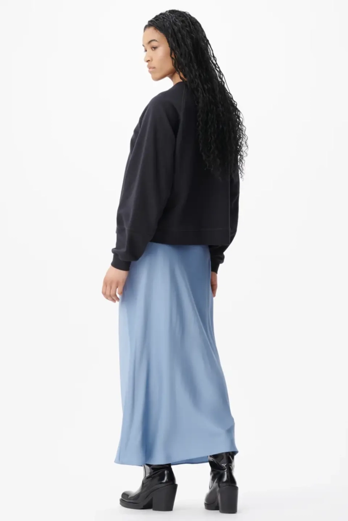 Lala Berlin Skirt Sasai viscose mix faded denim 2025