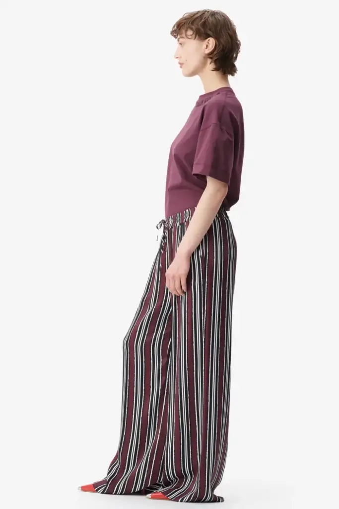 Lala Berlin Pants Perlo viscose shibori stripe im Angebot