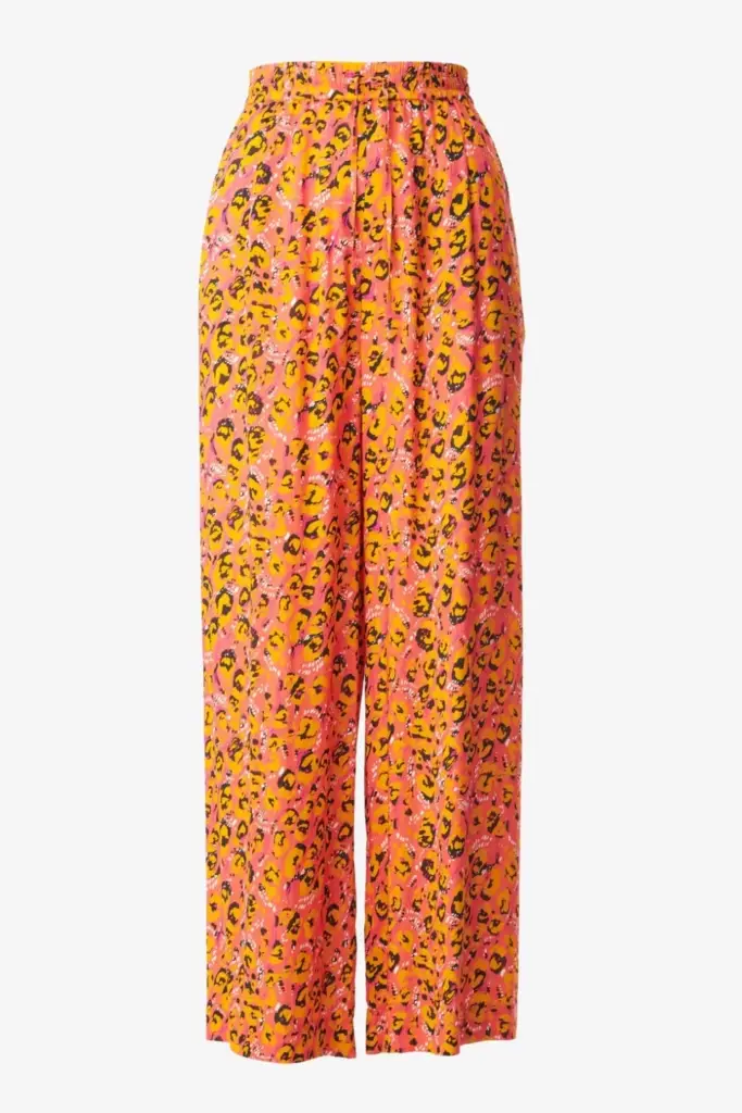 Lala Berlin Pants Perla viscose leo pink Günstiger Verkauf