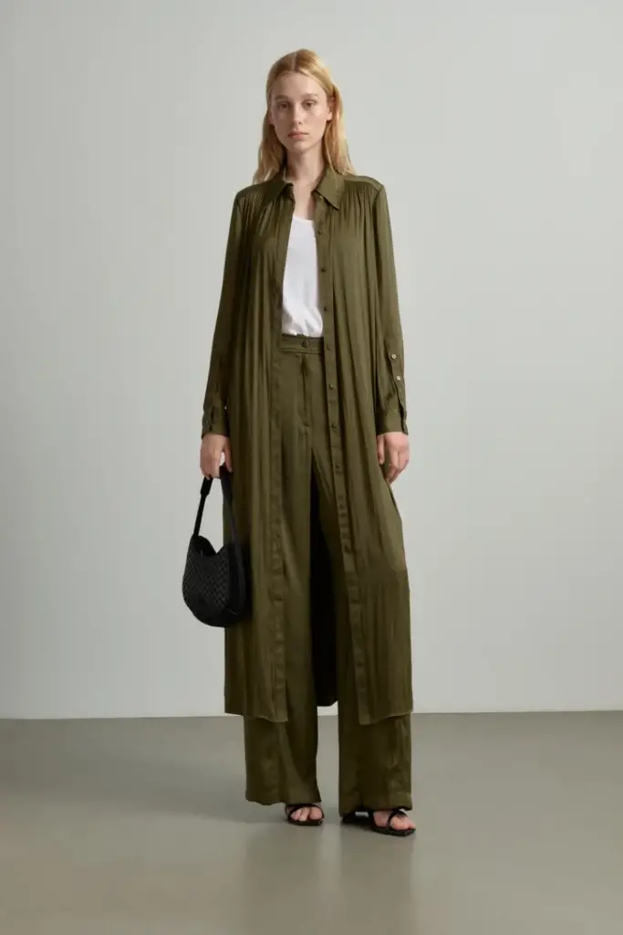 Lala Berlin Pants Pekka polyester mix olive Meist gekauft