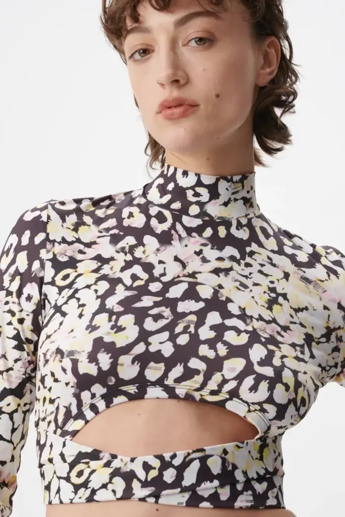 Lala Berlin Longsleeve Issay polyester mix floral leo Fabrik Onlineshop