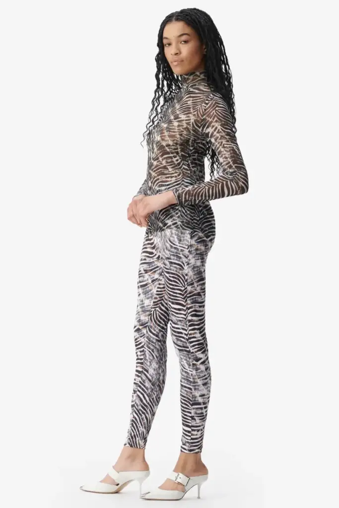 Lala Berlin Legging Leonie polyester mix dark zebra shibori Fabrikpreis