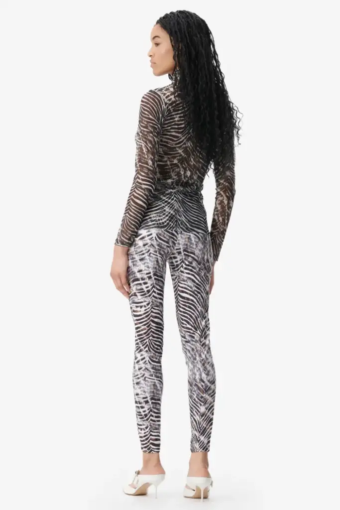 Lala Berlin Legging Leonie polyester mix dark zebra shibori Fabrikpreis