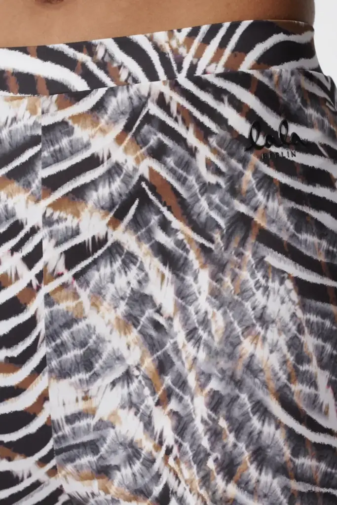 Lala Berlin Legging Leonie polyester mix dark zebra shibori Fabrikpreis