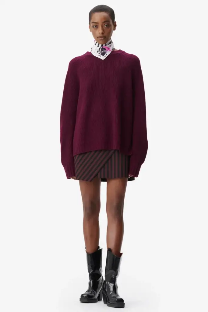 Lala Berlin Jumper Kaleva wool mix fudge Versandkostenfrei