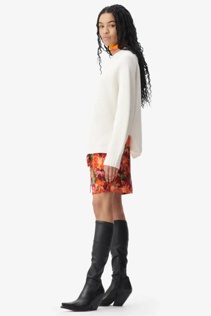 Lala Berlin Jumper Kaleva wool mix vanilla Großer Ausverkauf