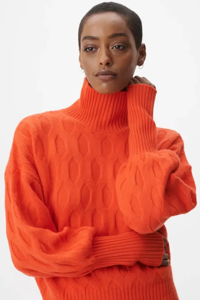 Lala Berlin Jumper Kaito wool mix paprika Flash Sale