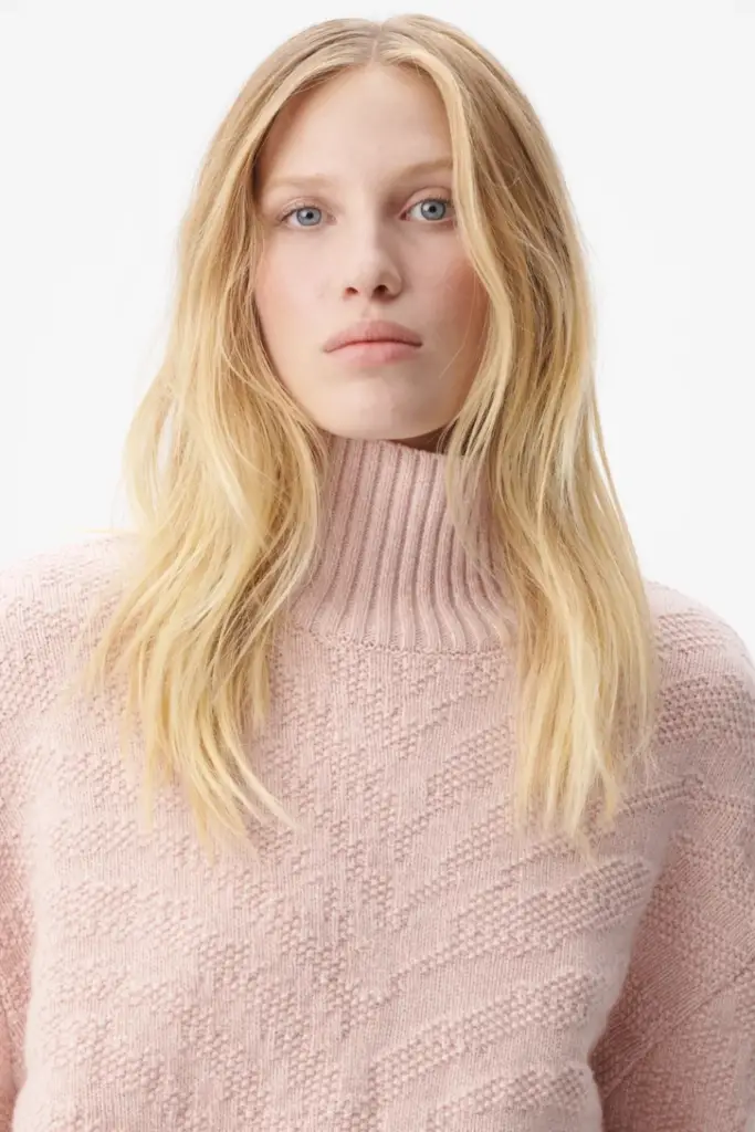 Lala Berlin Jumper Kaariyna wool mouline rosewater Begrenztes Angebot