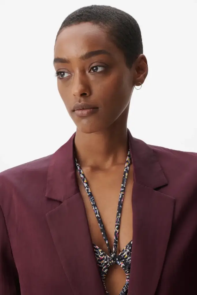 Lala Berlin Jacket Jupi viscose/linen blend fudge Online Shopping