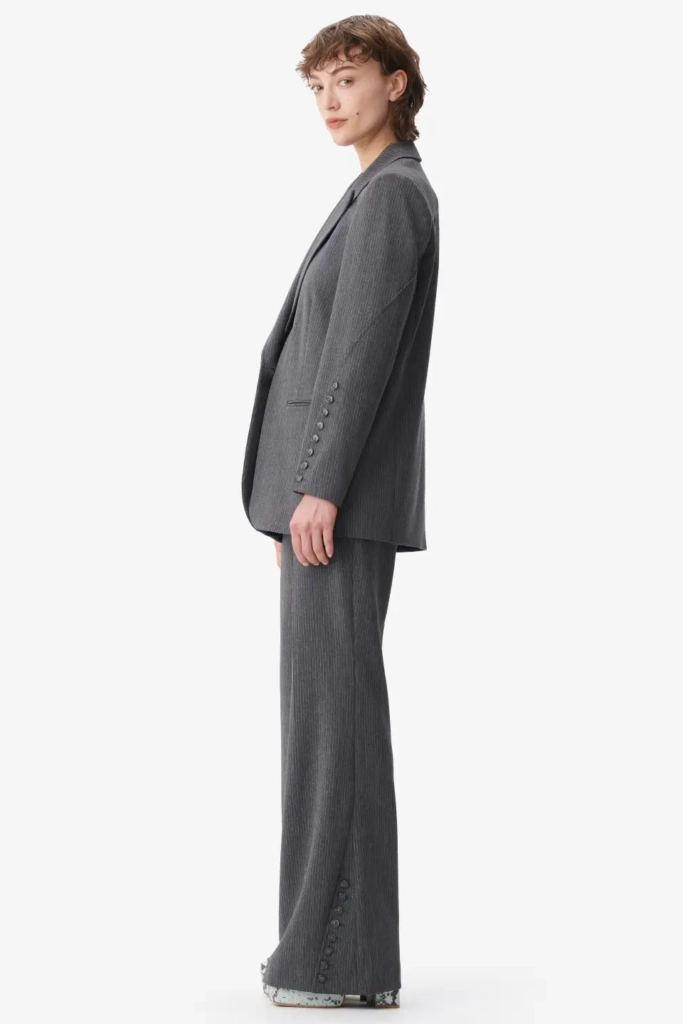 Lala Berlin Jacket Jula polyester mix anthracite stripe Exklusivangebot