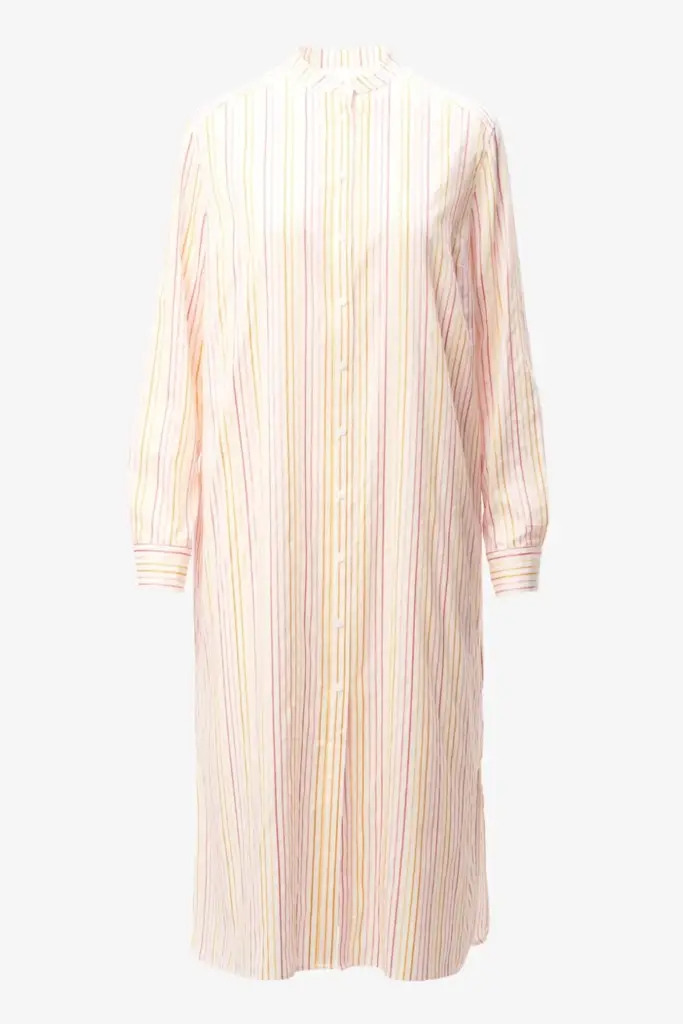 Lala Berlin Dress Dune cotton mix multicolor stripe Weihnachtsangebot