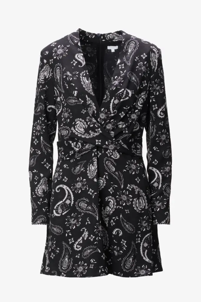 Lala Berlin Dress Dine viscose paisley stars Jubiläumsangebot