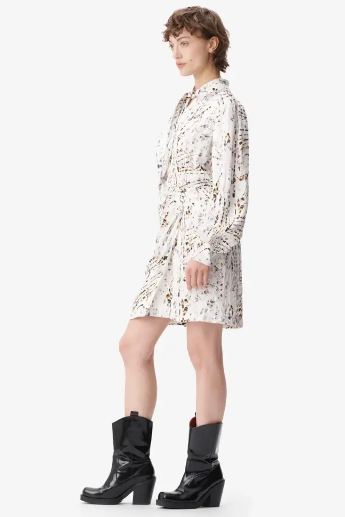 Lala Berlin Dress Devrina viscose stripy leo Neueste Mode