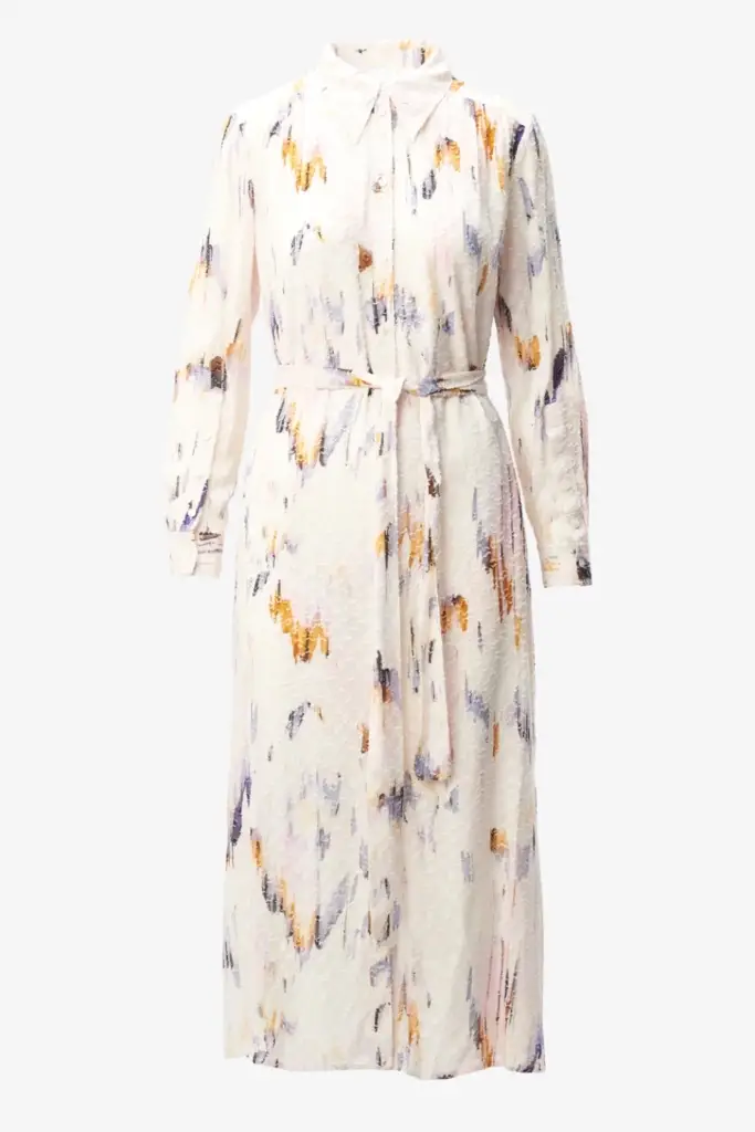 Lala Berlin Dress Derya viscose floral fountain pink Online Outlet