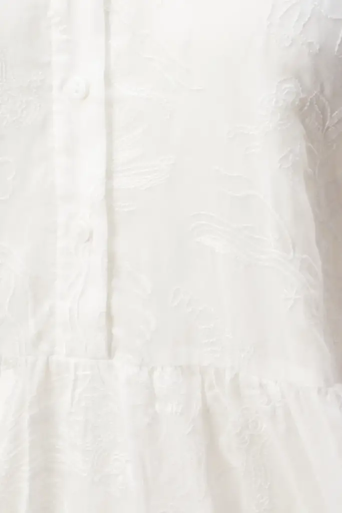 Lala Berlin Dress Delmar cotton embroidery white Exklusive Angebote