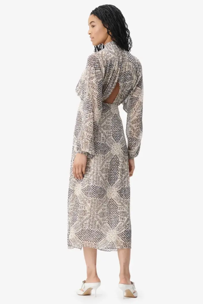 Lala Berlin Dress Dara viscose heritage star vanilla Neuheiten