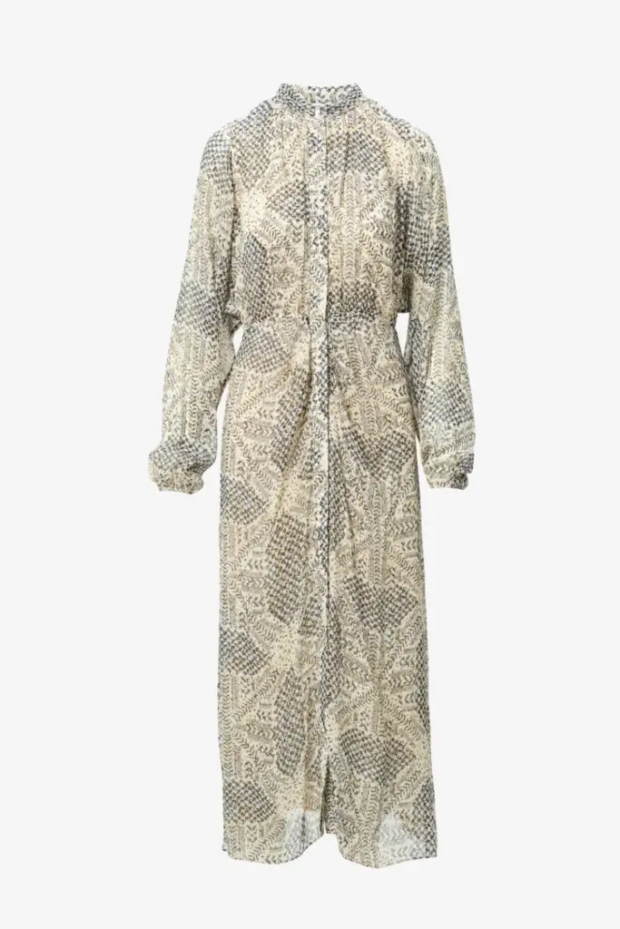 Lala Berlin Dress Dara viscose heritage star vanilla Neuheiten