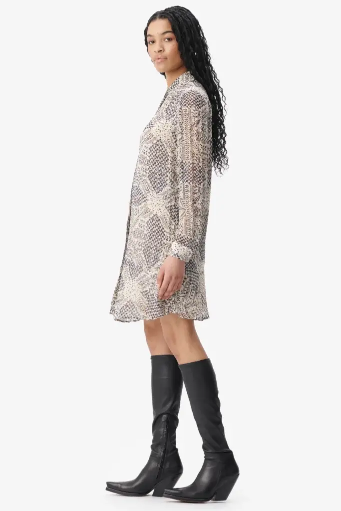 Lala Berlin Dress Dandara viscose heritage off white Räumungsverkauf