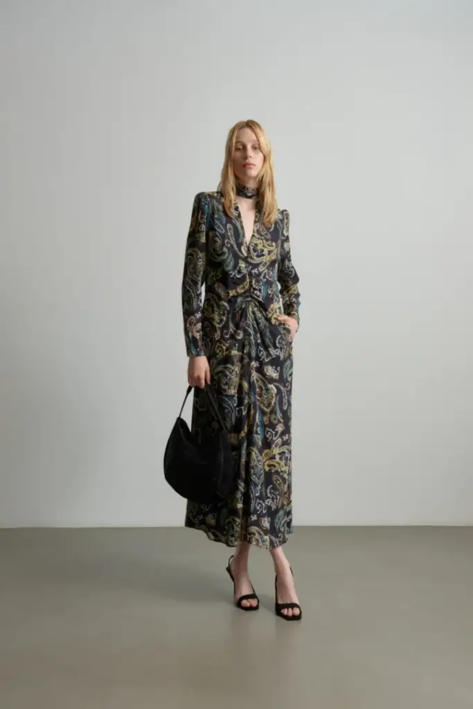 Lala Berlin Dress Damaso viscose/silk blend paisley park Kauf eins, bekomm eins gratis
