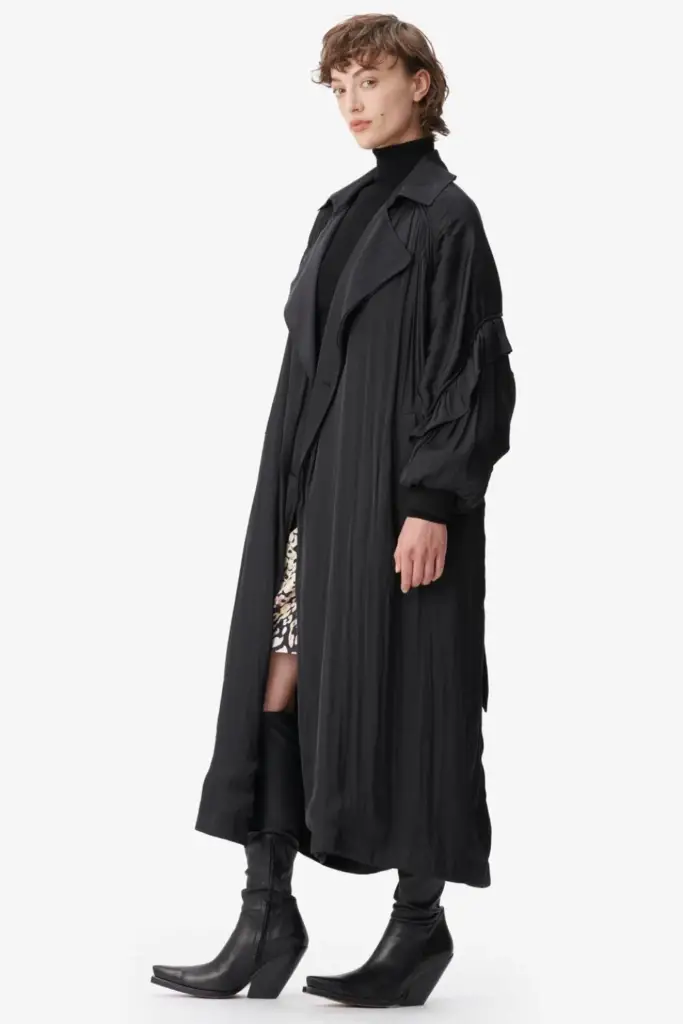 Lala Berlin Coat Olaya polyester mix black Begrenzte Freigabe