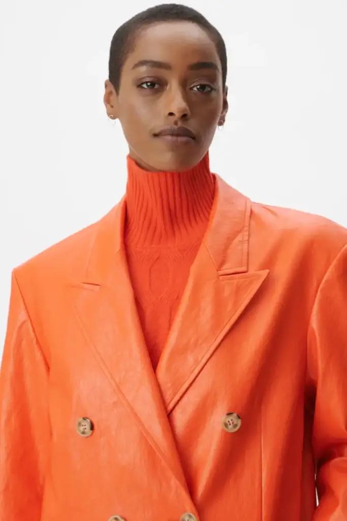 Lala Berlin Coat Odith viscose mix paprika Letzte 3 Tage