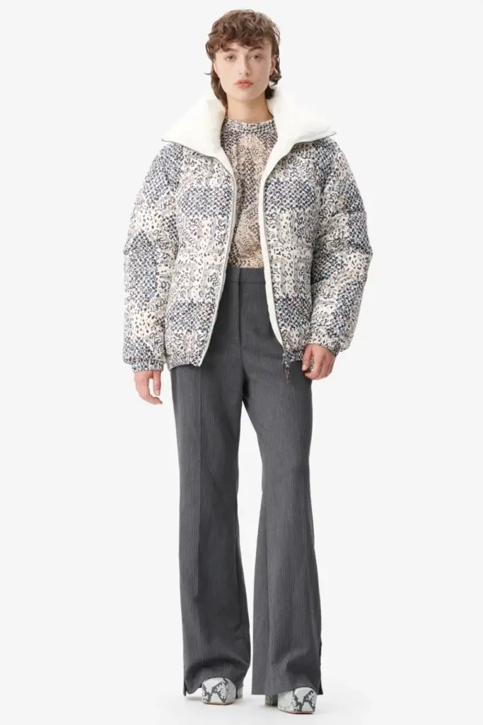 Lala Berlin Coat Odelie polyamide heritage star blue Letzte 2 Tage