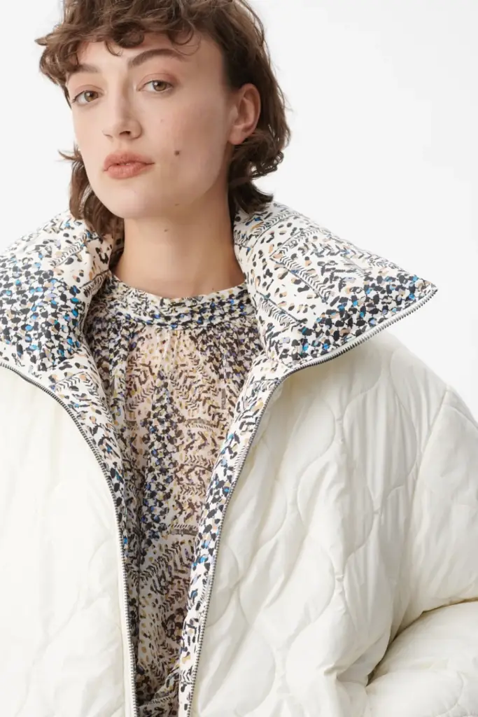 Lala Berlin Coat Odelie polyamide heritage star blue Letzte 2 Tage