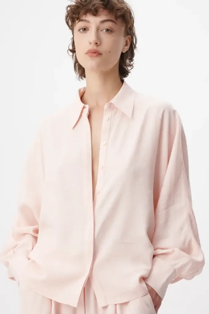 Lala Berlin Blouse Buccia viscose mix lalagram peach blush Letzter Tag