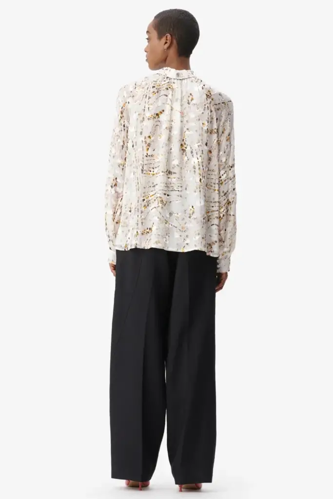 Lala Berlin Blouse Brynn viscose mix stripy leo Bis zu 50% Rabatt